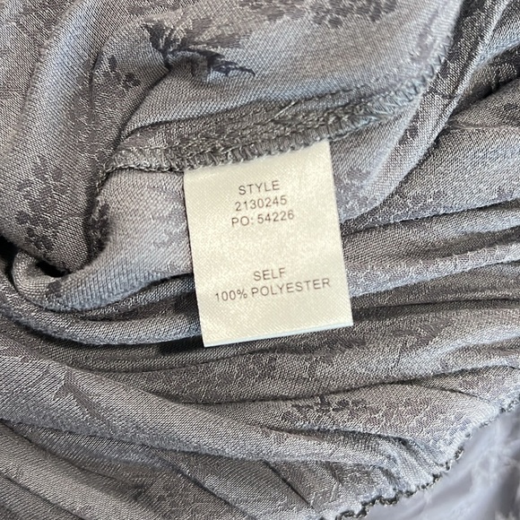 NWOT Current Air Gray Boho Blouse Size M - Picture 7 of 7